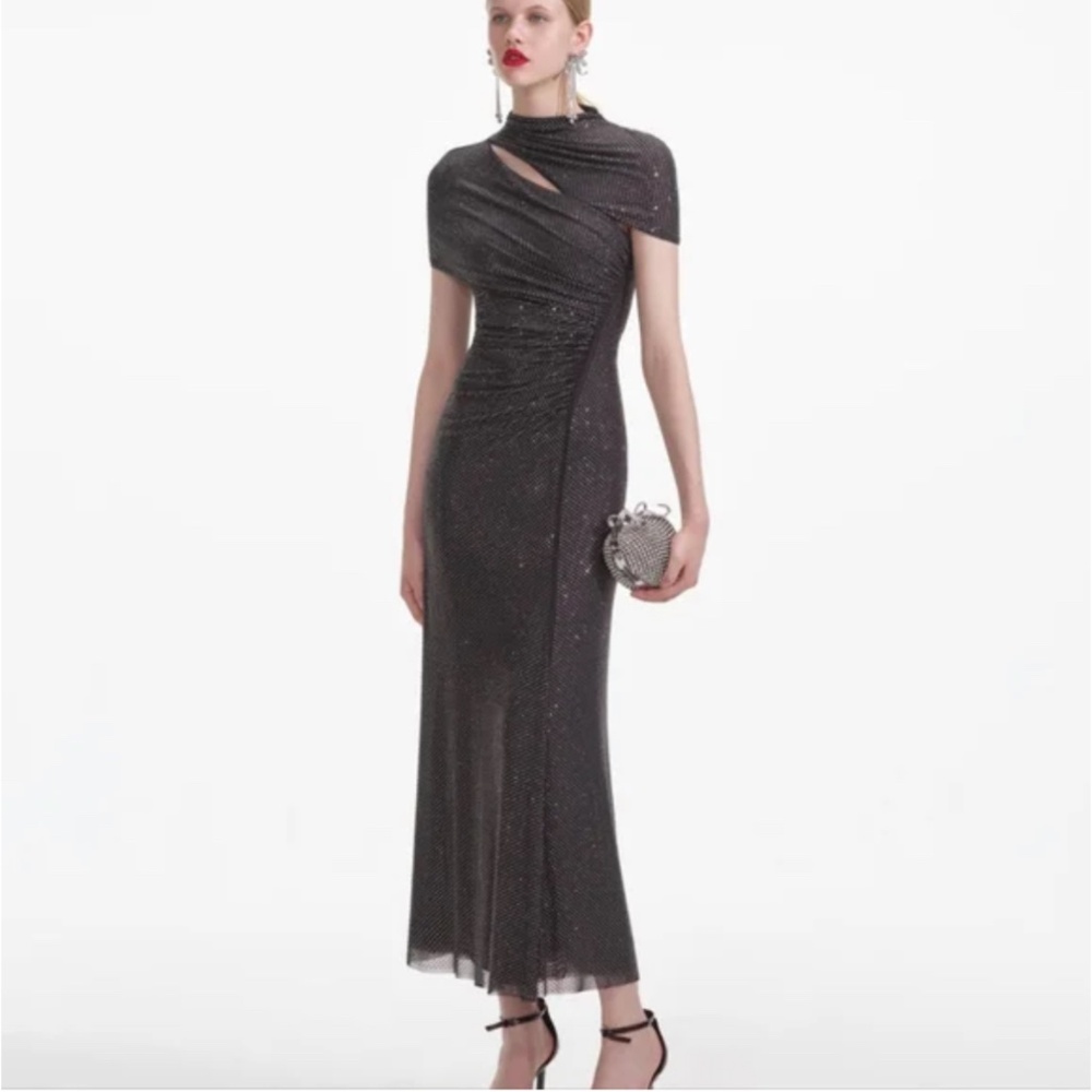 Self Portrait Mesh Sparkly Dress SIZE 8